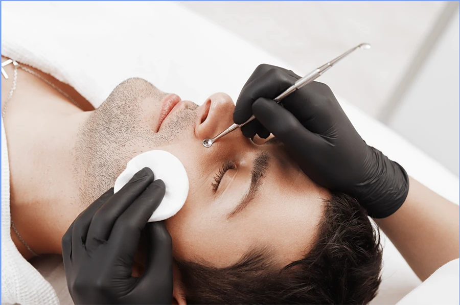 Limpieza facial para hombres en Barcelona